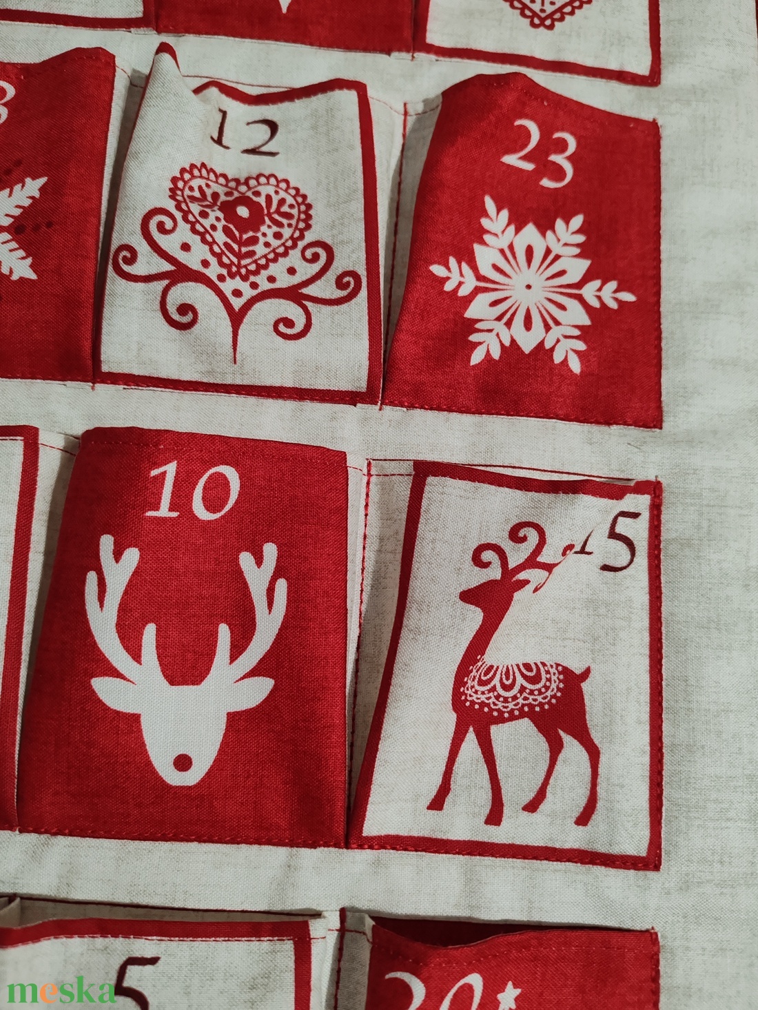 Skandináv típusú adventi naptár - karácsony - adventi díszek - adventi naptár - Meska.hu