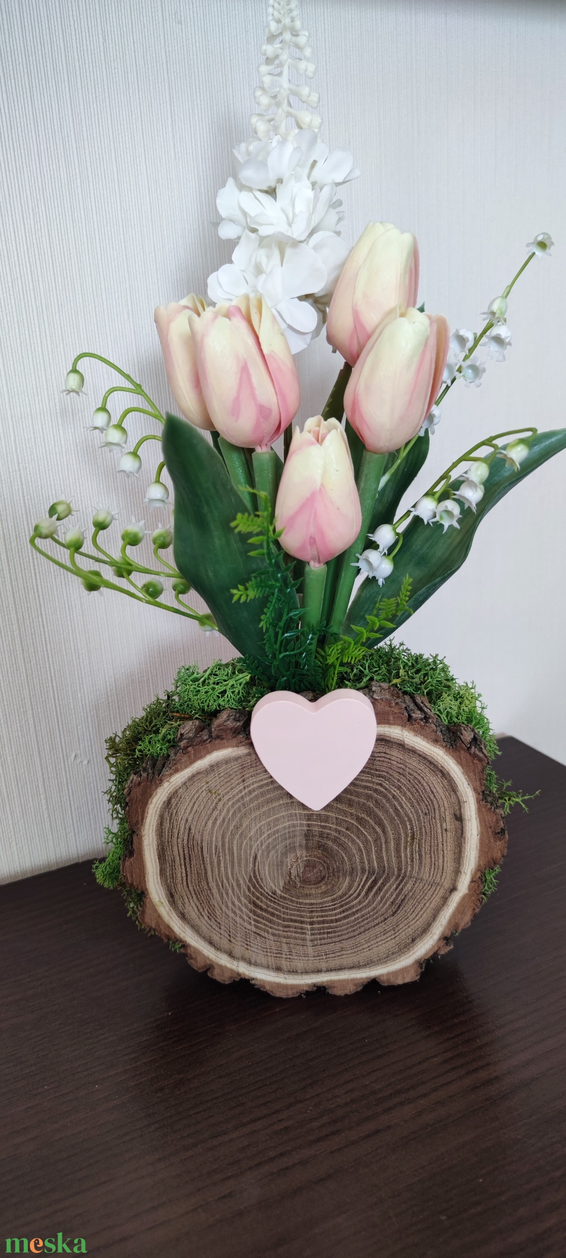 Anyák napi virág dísz - otthon & életmód - dekoráció - asztal és polc dekoráció - asztaldísz - Meska.hu