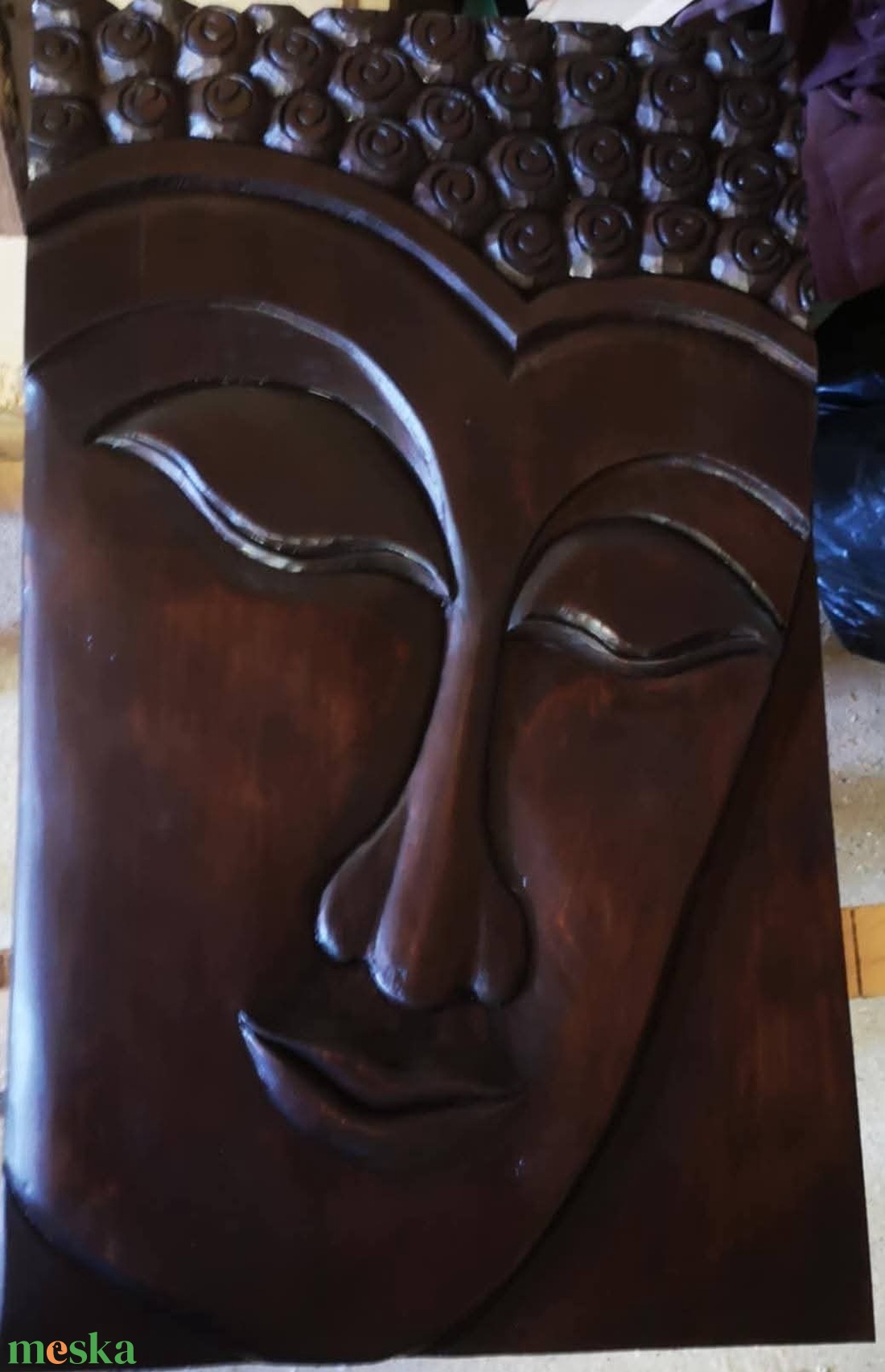 Faragott Buddha arc - - Meska.hu Faragott Buddha arc - - Meska.hu