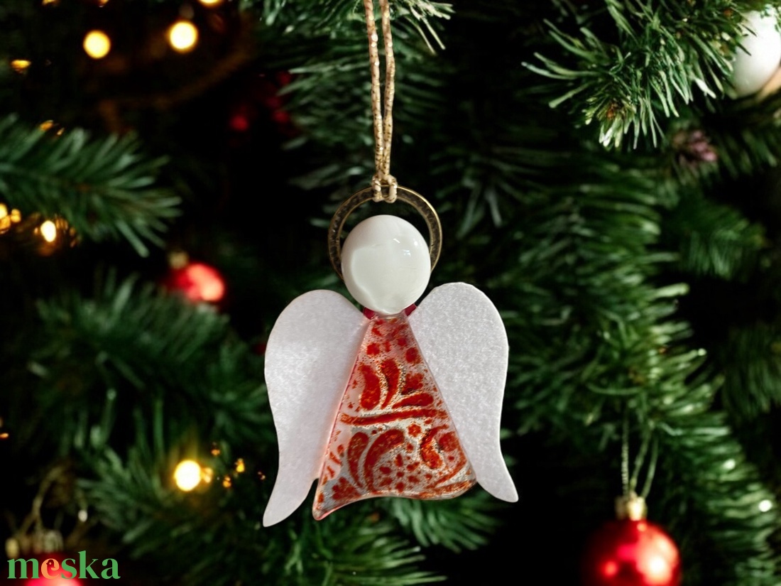 Üveg dísz készlet - karácsony - karácsonyi lakásdekoráció - karácsonyi lakásdíszek - Meska.hu