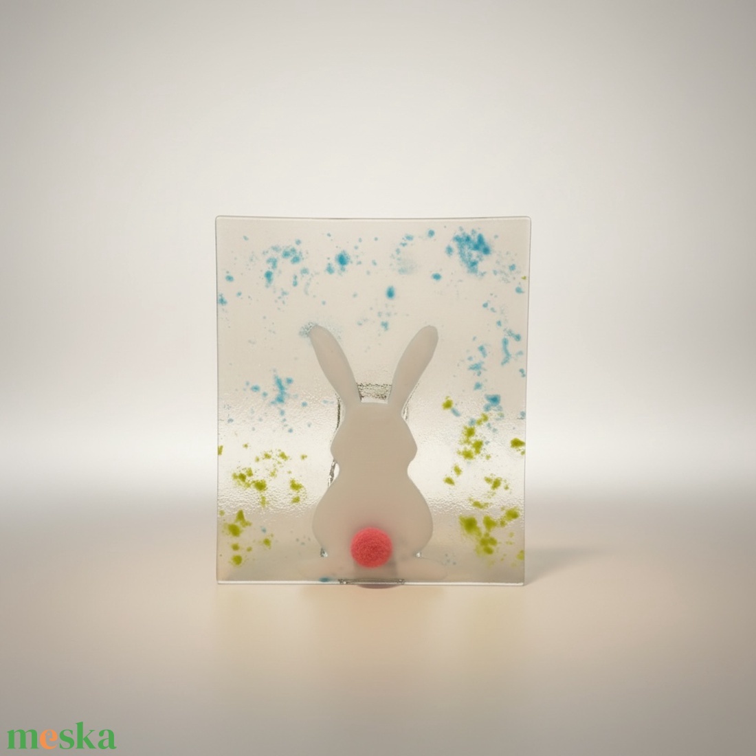 Nyuszis mécsestartó - otthon & életmód - gyertya, illat, aroma - mécses és mécsestartó - Meska.hu