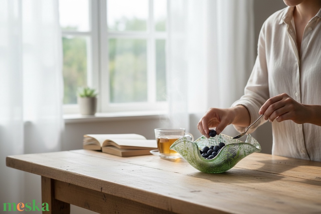 Tavasz mintás rogyasztott tálka - otthon & életmód - konyhafelszerelés, tálalás - tálalás - kínálótál - Meska.hu