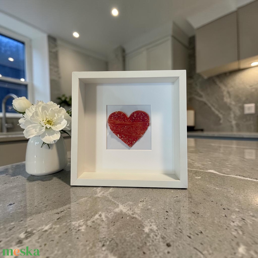 A Szeretet Szíve - üveg kép dekoráció - otthon & életmód - dekoráció - kép & falikép - üvegkép - Meska.hu