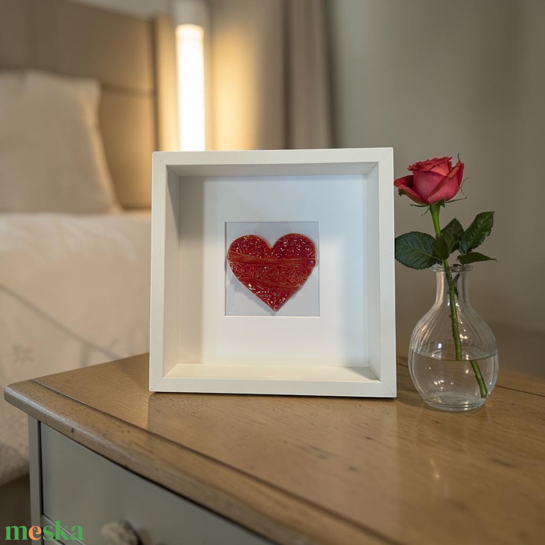 A Szeretet Szíve - üveg kép dekoráció - otthon & életmód - dekoráció - kép & falikép - üvegkép - Meska.hu