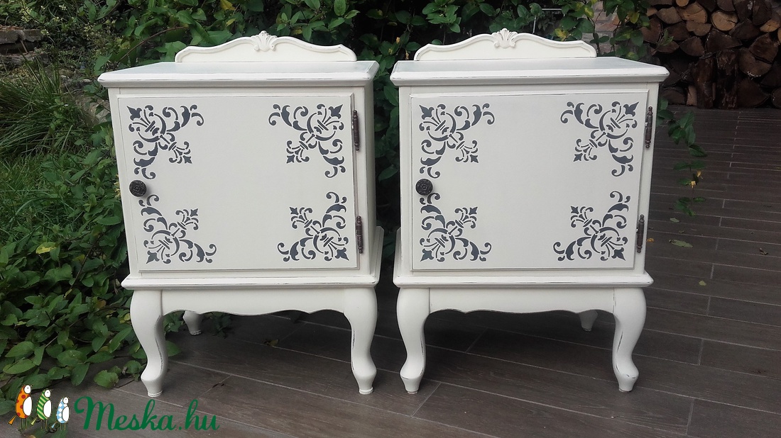 Provence neobarokk éjjeliszekrény pár -  - Meska.hu