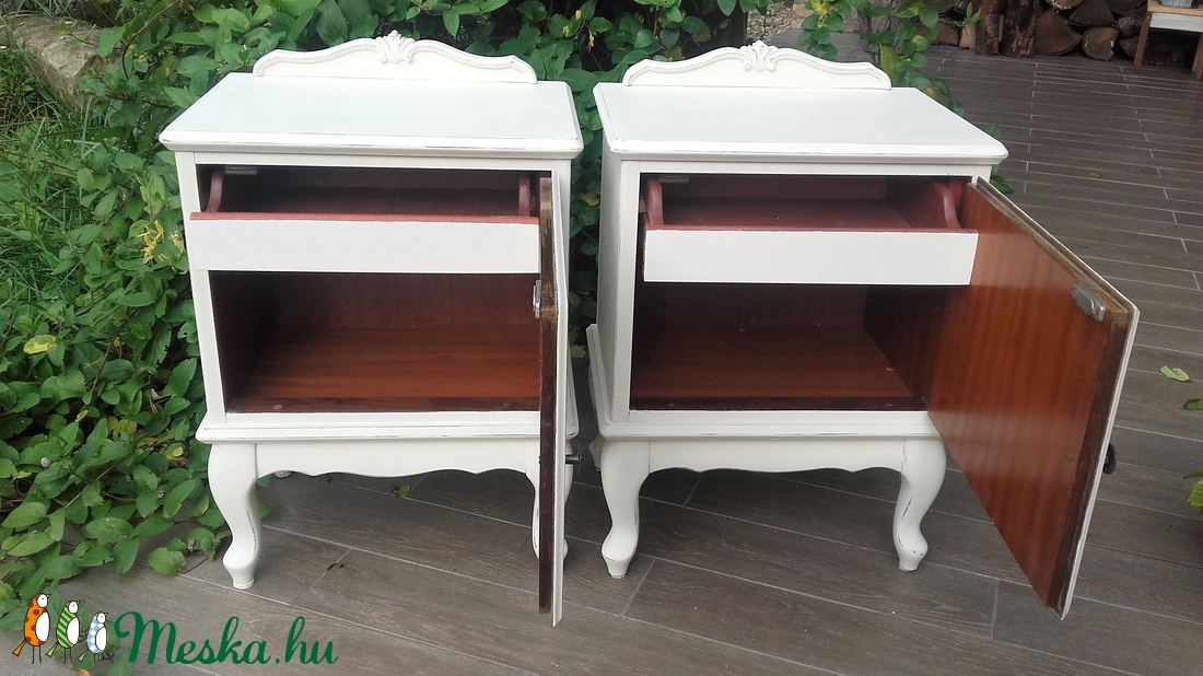 Provence neobarokk éjjeliszekrény pár -  - Meska.hu