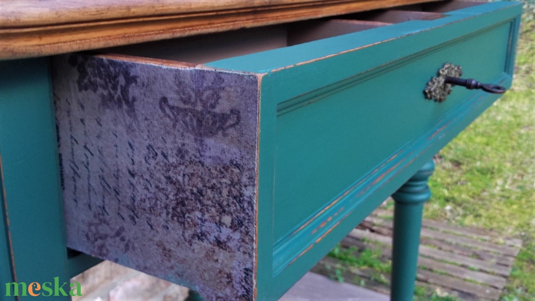 Vintage íróasztal, laptop asztal - otthon & életmód - bútor - asztal - Meska.hu