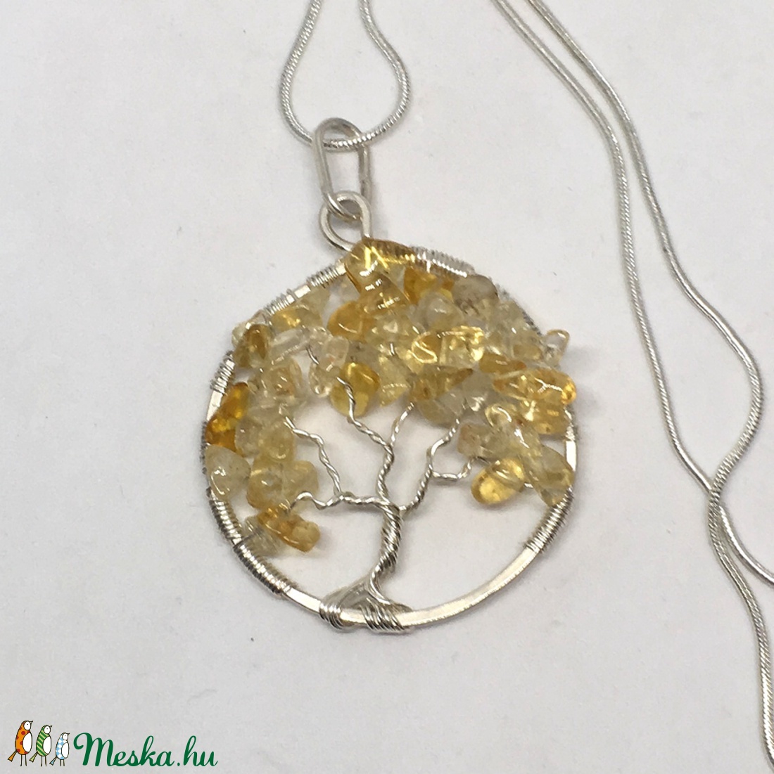 Életfa medál csináld magad csomagban Citrin - diy (csináld magad) - egységcsomag - Meska.hu
