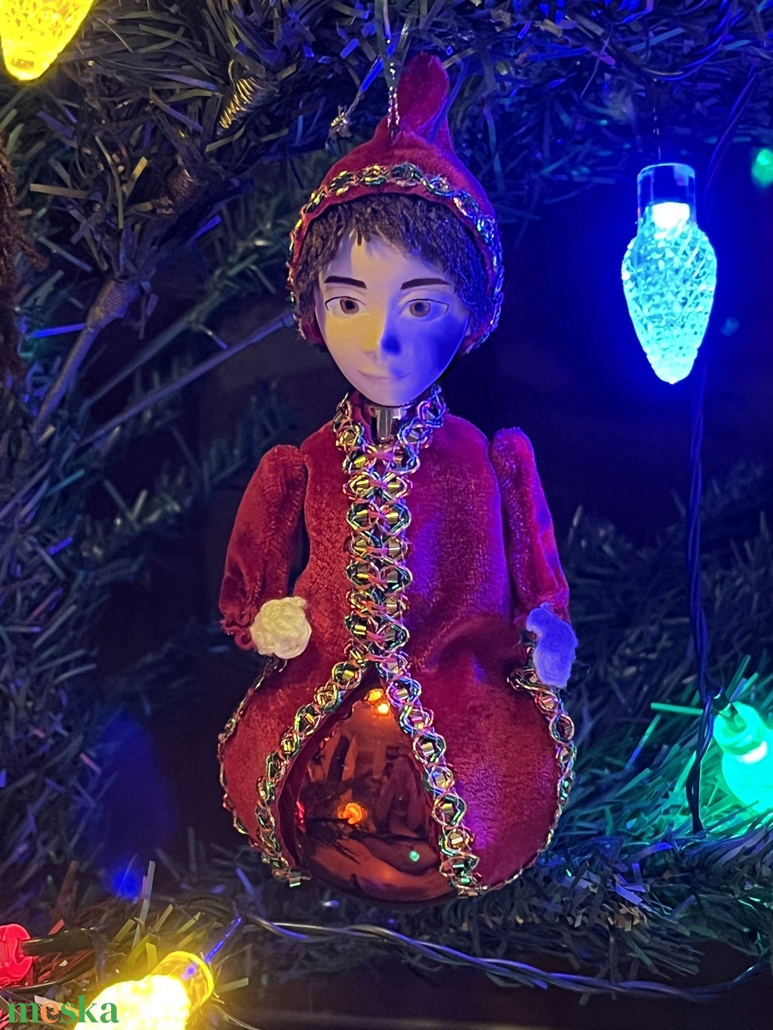 Manó fiú karácsonyfadísz - karácsony - karácsonyi lakásdekoráció - karácsonyfadíszek - Meska.hu