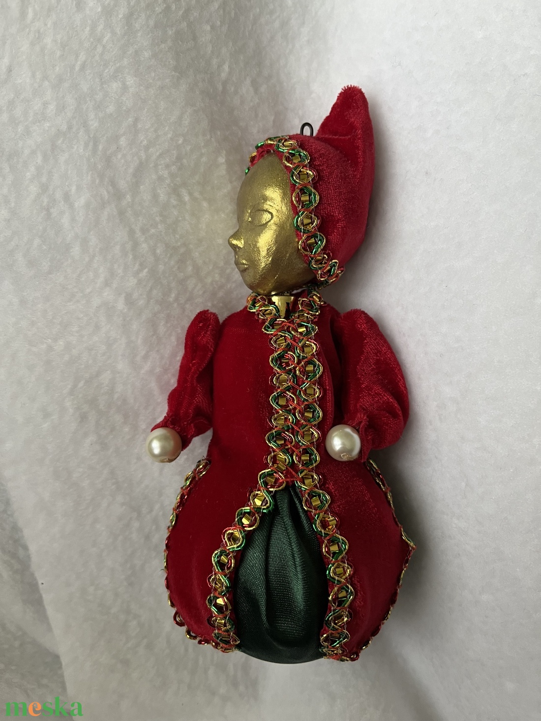 Aranymanó karácsonyfadísz - karácsony - karácsonyi lakásdekoráció - karácsonyfadíszek - Meska.hu