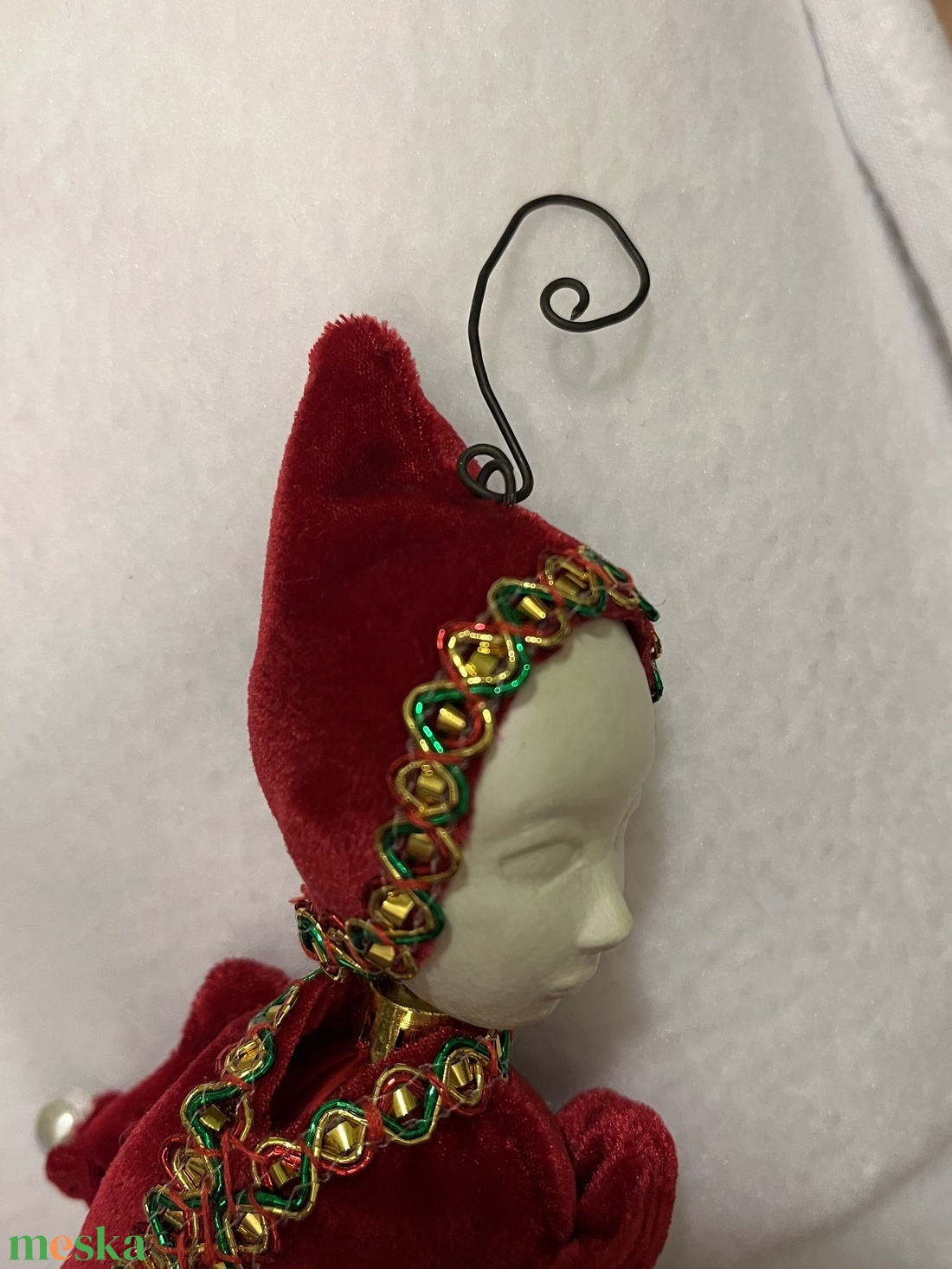 Aranymanó karácsonyfadísz - karácsony - karácsonyi lakásdekoráció - karácsonyfadíszek - Meska.hu