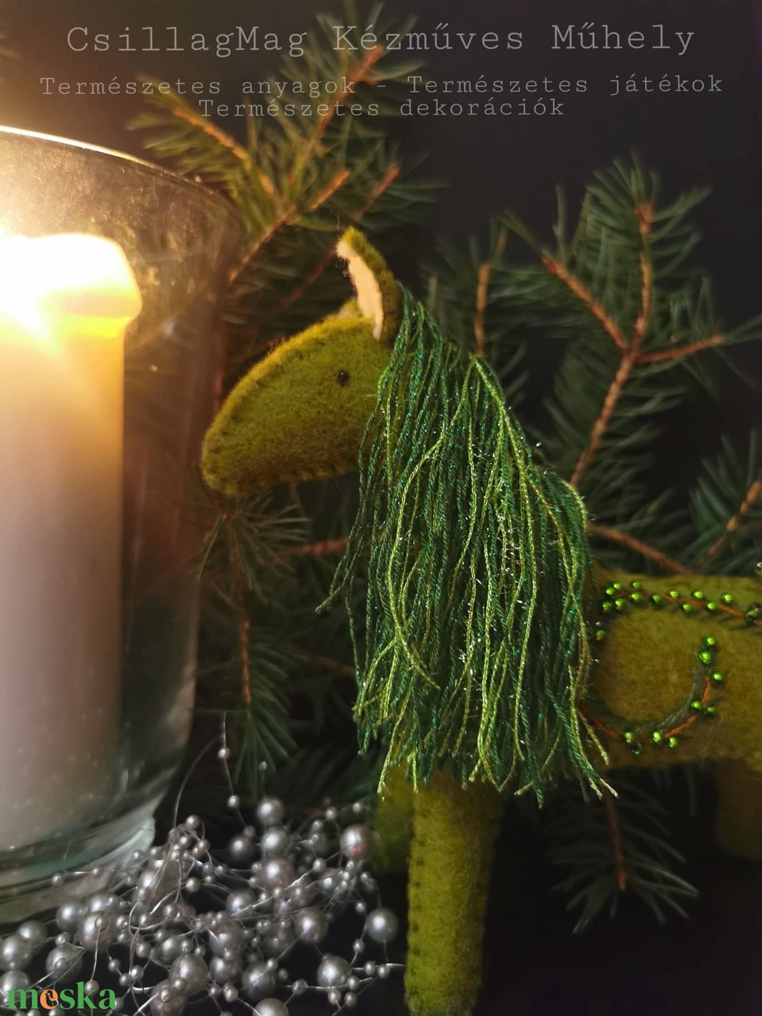 HÍMZÉSSEL GYÖNGYÖKKEL DÍSZÍTETT KARÁCSONYI ÜNNEPI GYAPJÚFILC CSILLAGMAG-LOVACSKA TERMÉSZETES ANYAGOK GYAPJÚFILC GYAPJÚ - játék & sport - plüssállat & játékfigura - ló - Meska.hu HÍMZÉSSEL GYÖNGYÖKKEL DÍSZÍTETT KARÁCSONYI ÜNNEPI GYAPJÚFILC CSILLAGMAG-LOVACSKA TERMÉSZETES ANYAGOK GYAPJÚFILC GYAPJÚ - játék & sport - plüssállat & játékfigura - ló - Meska.hu