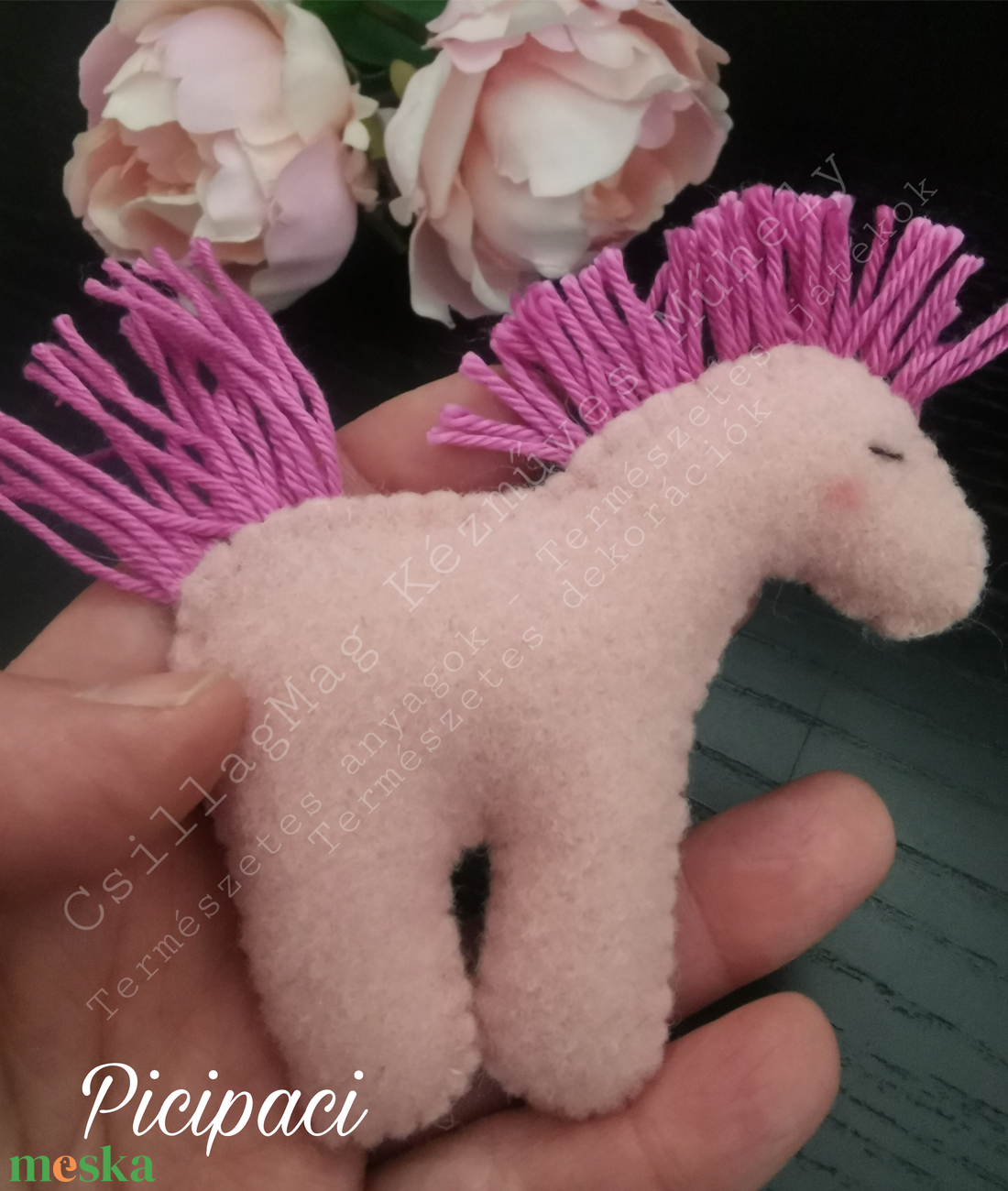 Picipaci Gyapjúfilc Lovacska A Legkisebbeknek Maroklovacska Egyedi Fenntartható Minőségi Természetes Anyagok Waldorf  - játék & sport - plüssállat & játékfigura - ló - Meska.hu