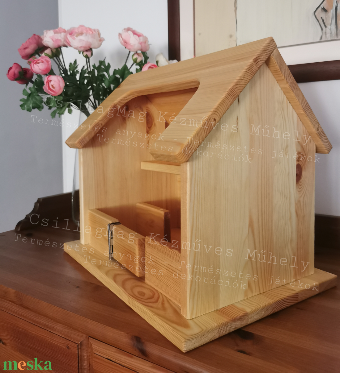 CsillagMag CsillagFarm Meseház Fajáték Babaház Farmház Természetes játék Waldorf Istálló  - játék & sport - baba & babaház - babaház - Meska.hu