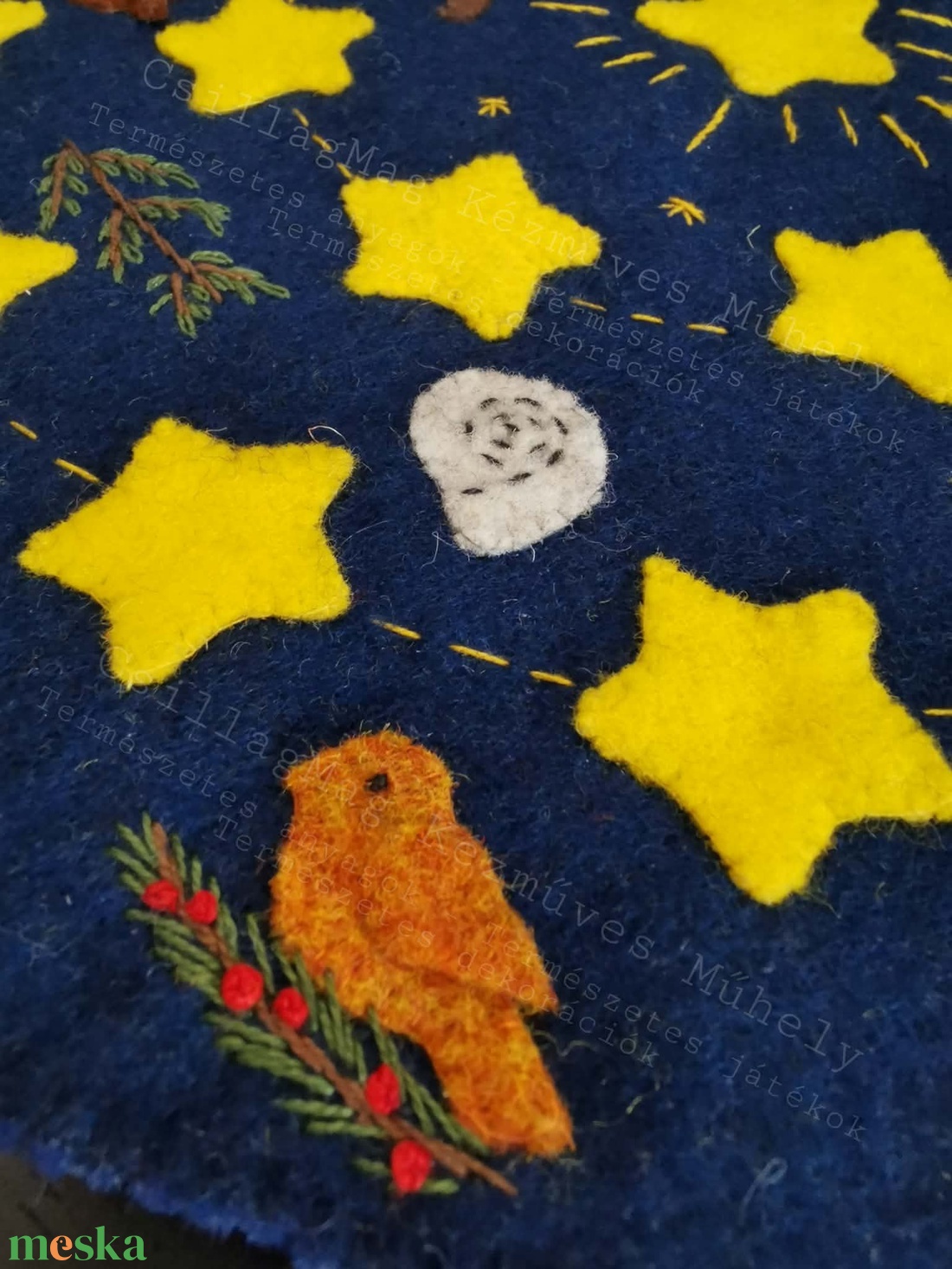 CsillagMag Adventi lépegető adventi spriál adventi út évszakasztal Waldorf ihletésű kézzel készült karácsonyi várakozás  - karácsony - adventi díszek - adventi naptár - Meska.hu