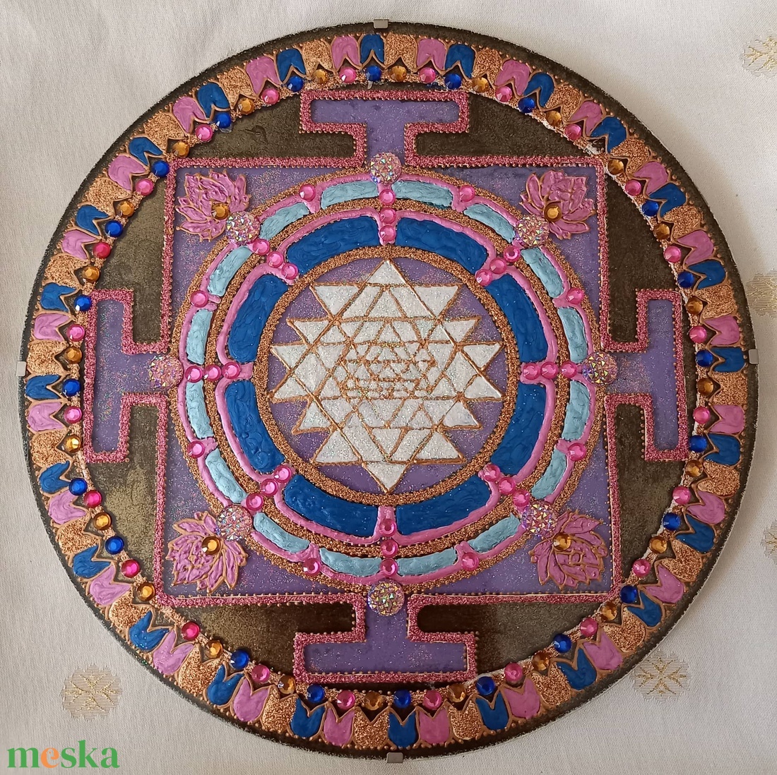 Sri Yantra Mandala - otthon & lakás - dekoráció - kép & falikép - Meska.hu