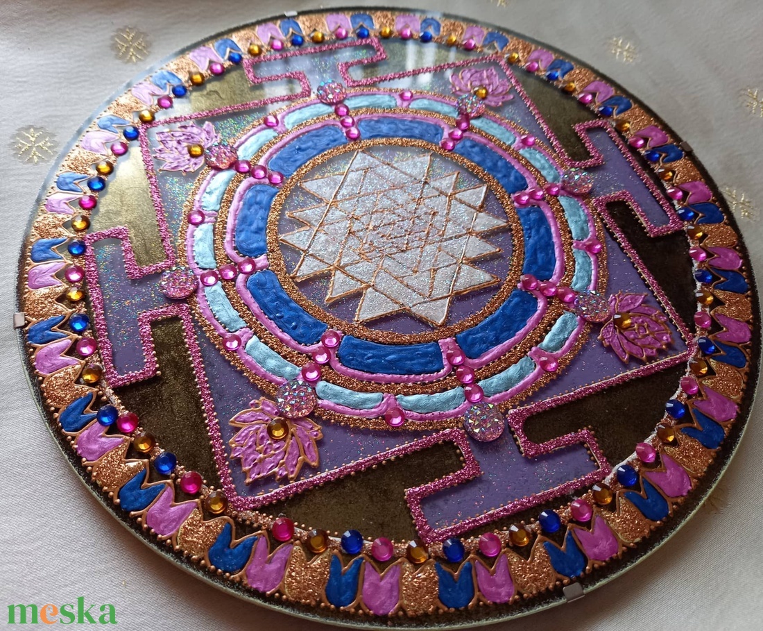 Sri Yantra Mandala - otthon & lakás - dekoráció - kép & falikép - Meska.hu