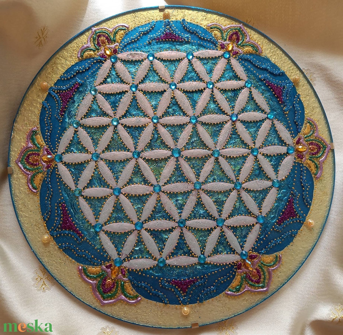 Életvirág Mandala - otthon & lakás - dekoráció - spiritualitás - mandala - Meska.hu