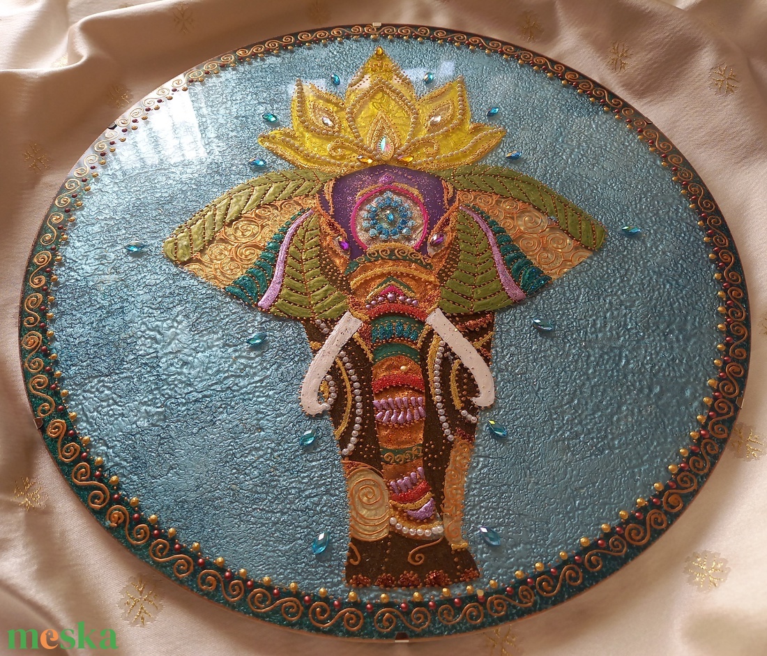 Elefántos Mandala - otthon & életmód - dekoráció - spiritualitás - mandala - Meska.hu