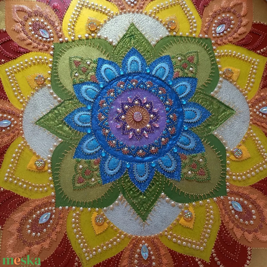 Szivárványos Mandala - otthon & életmód - dekoráció - spiritualitás - mandala - Meska.hu Szivárványos Mandala - otthon & életmód - dekoráció - spiritualitás - mandala - Meska.hu