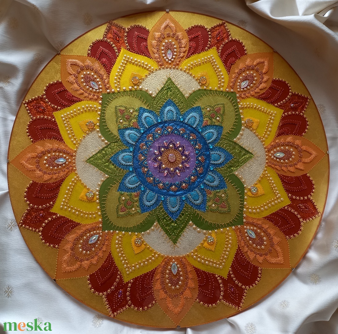Szivárványos Mandala - otthon & életmód - dekoráció - spiritualitás - mandala - Meska.hu Szivárványos Mandala - otthon & életmód - dekoráció - spiritualitás - mandala - Meska.hu
