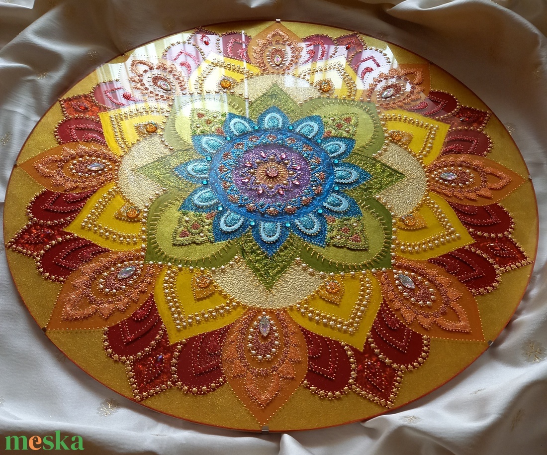 Szivárványos Mandala - otthon & életmód - dekoráció - spiritualitás - mandala - Meska.hu Szivárványos Mandala - otthon & életmód - dekoráció - spiritualitás - mandala - Meska.hu