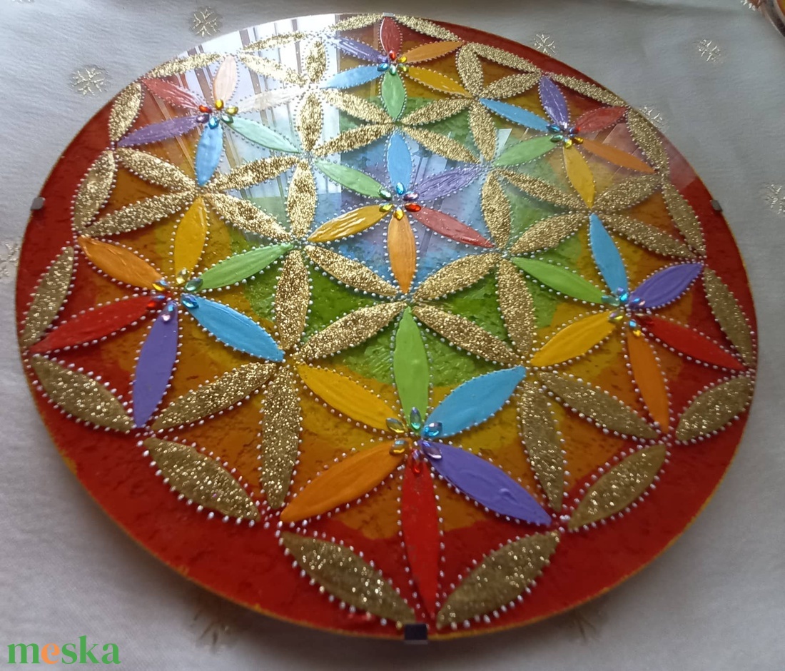 Életvirág Mandala  - otthon & lakás - dekoráció - spiritualitás - mandala - Meska.hu