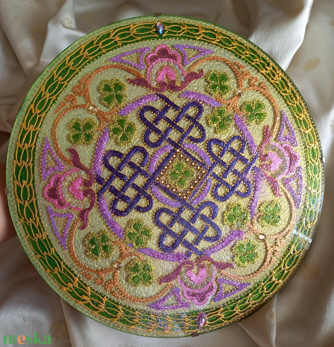 Szerencse, Gazdagság és Hosszú Élet Csomója Mandala - otthon & életmód - dekoráció - spiritualitás - mandala - Meska.hu Szerencse, Gazdagság és Hosszú Élet Csomója Mandala - otthon & életmód - dekoráció - spiritualitás - mandala - Meska.hu
