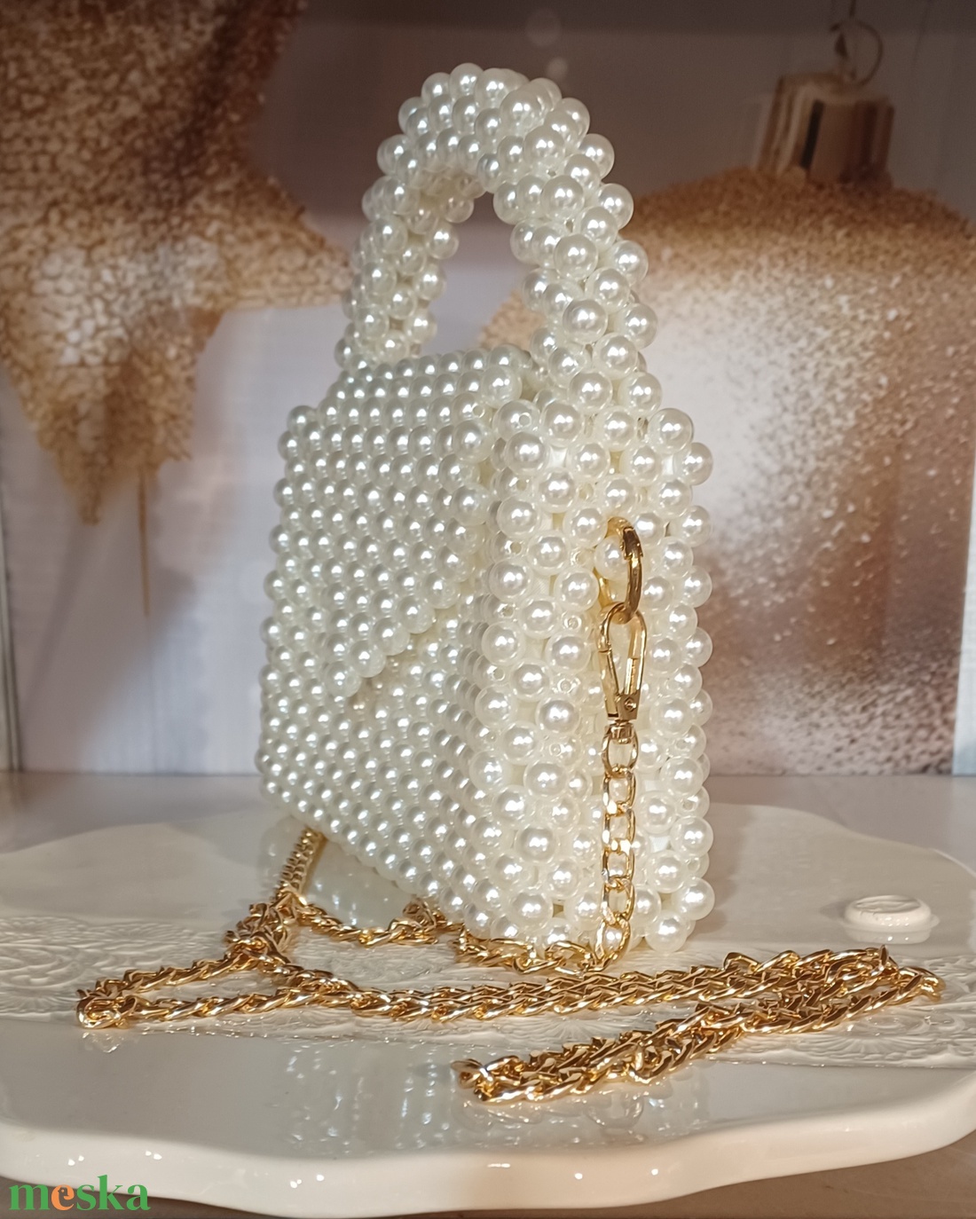 Gyöngytáska  - táska & tok - kézitáska & válltáska - alkalmi táska - Meska.hu