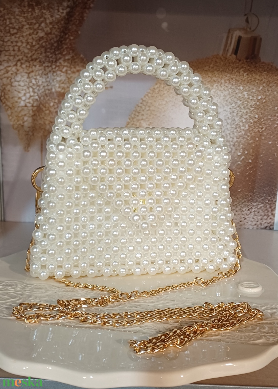 Gyöngytáska  - táska & tok - kézitáska & válltáska - alkalmi táska - Meska.hu