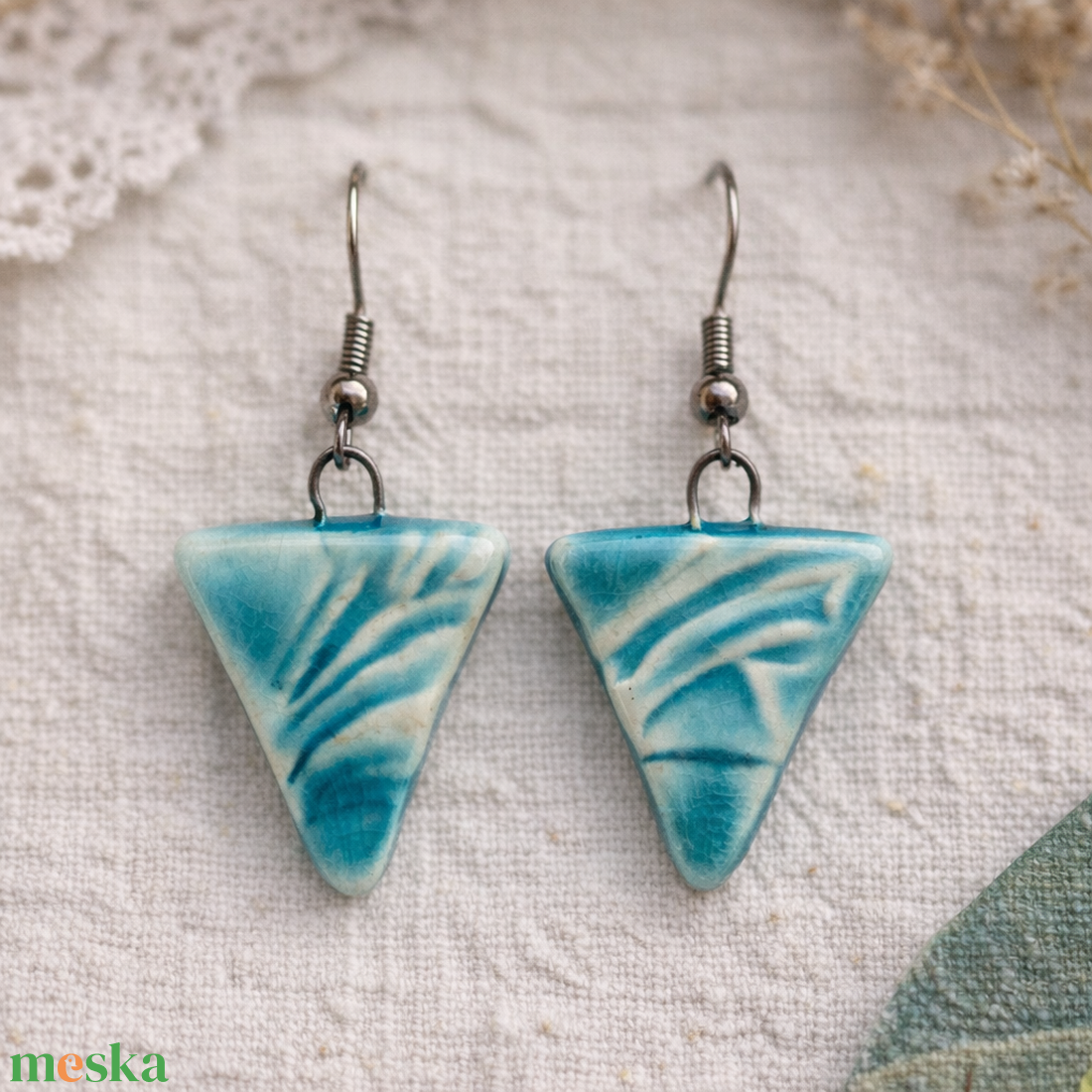 Tenger suttogása - fülbevaló - ékszer - fülbevaló - lógó fülbevaló - Meska.hu