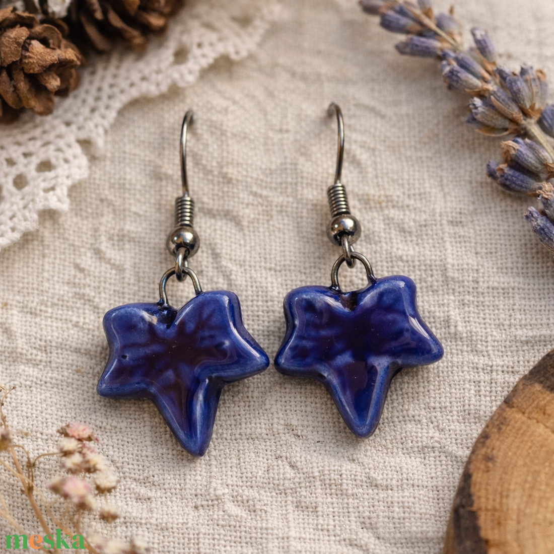 Esti Borostyán - fülbevaló - ékszer - fülbevaló - lógó fülbevaló - Meska.hu