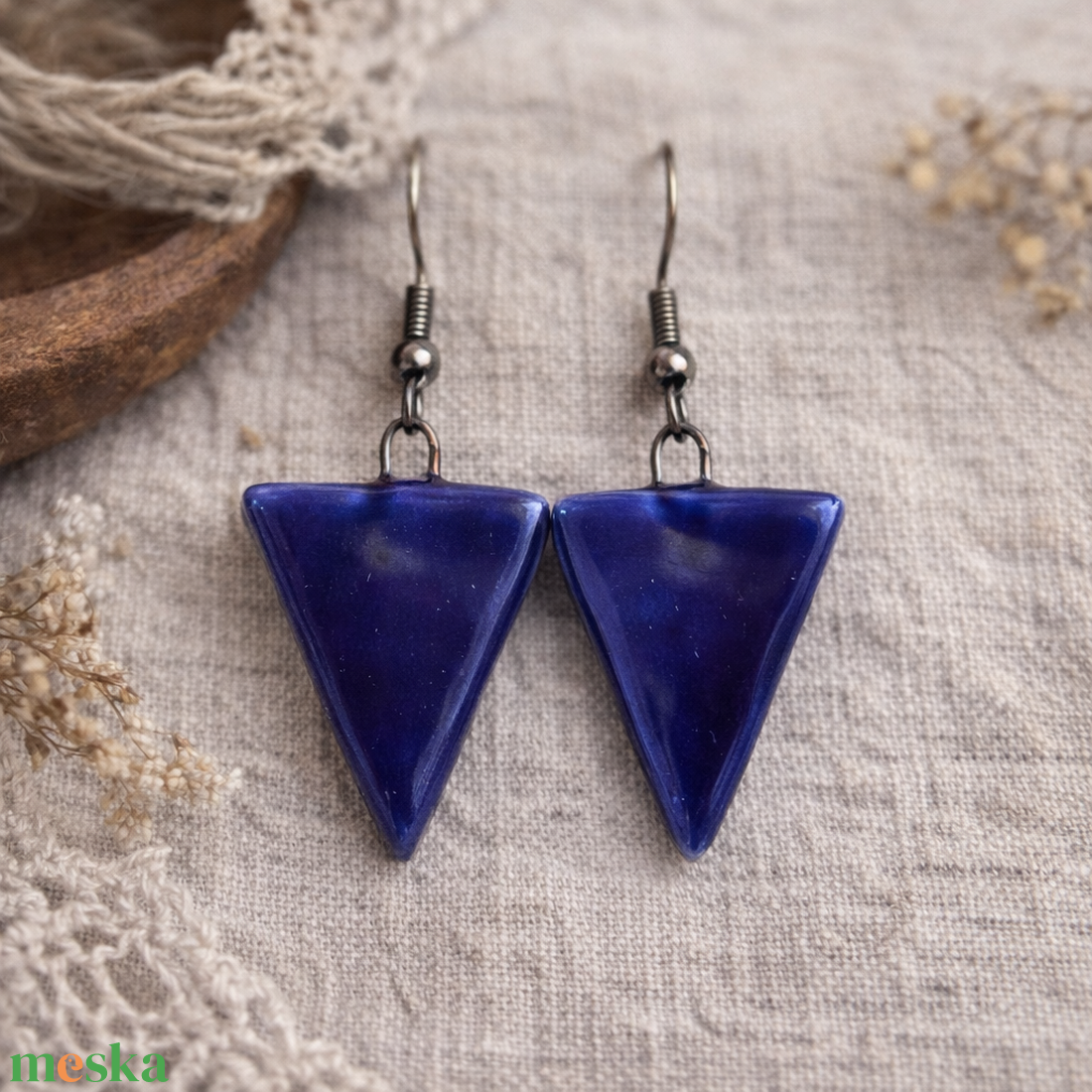Kék Ég - fülbevaló - ékszer - fülbevaló - lógó fülbevaló - Meska.hu