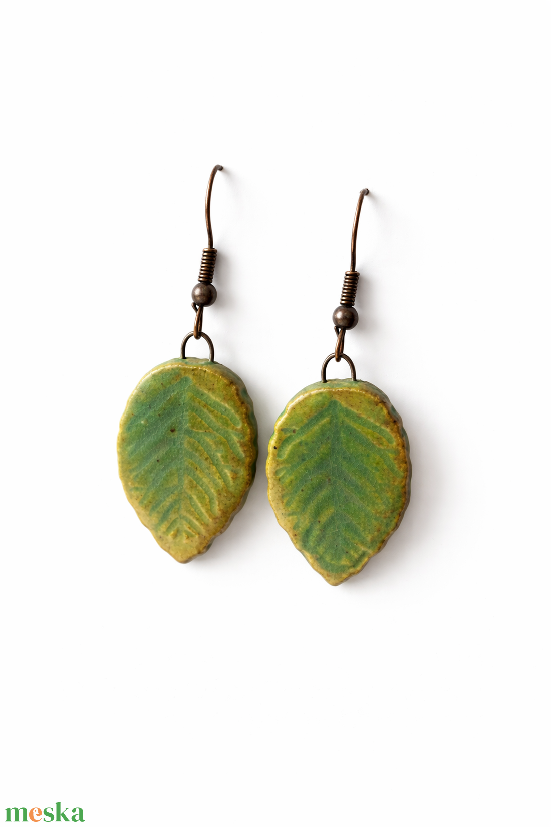 Erdei Levél � fülbevaló - ékszer - fülbevaló - lógó fülbevaló - Meska.hu