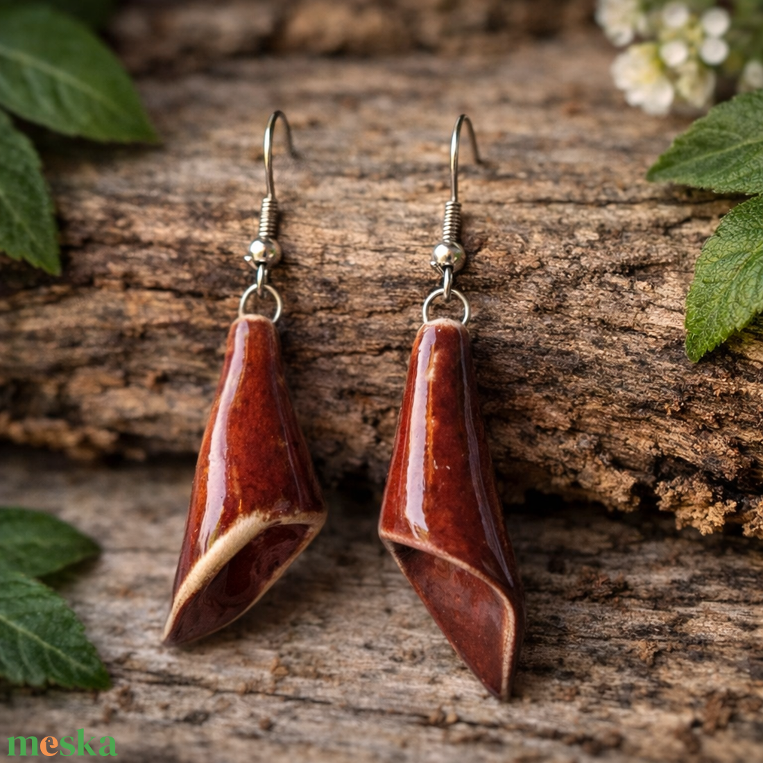 Őszi Kála - fülbevaló - ékszer - fülbevaló - lógó fülbevaló - Meska.hu