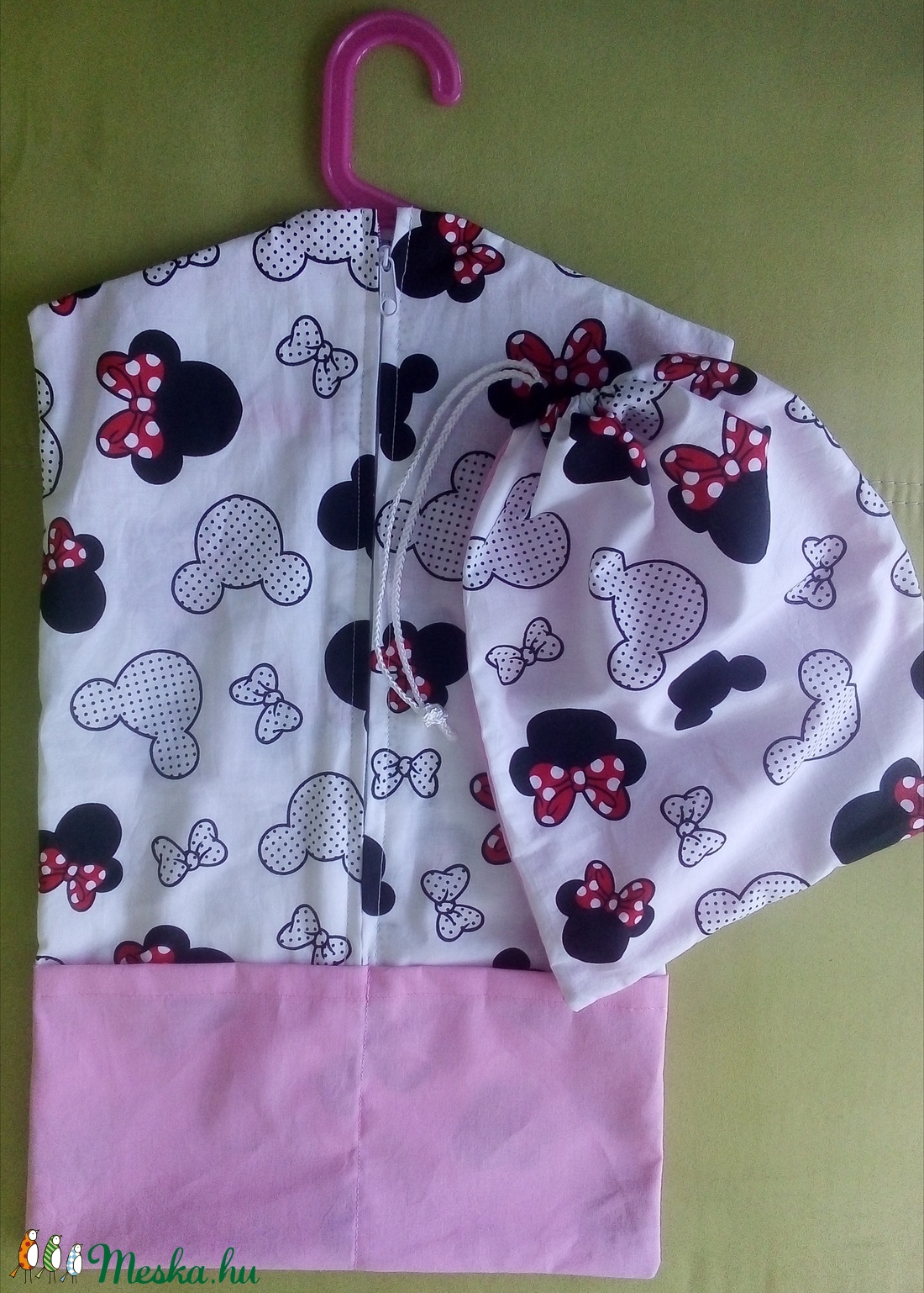 Minnie egeres  oviszsák tornazsákkal - játék & sport - ovis felszerelés - ovis zsák - Meska.hu