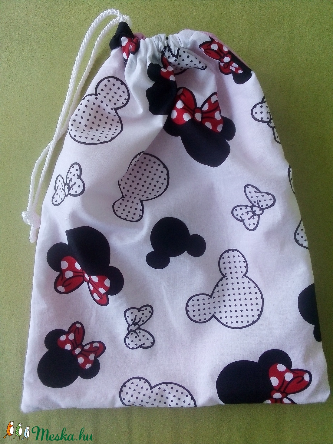 Minnie egeres  oviszsák tornazsákkal - játék & sport - ovis felszerelés - ovis zsák - Meska.hu