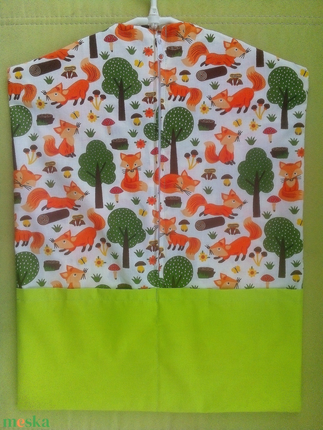 Rókás oviszsák és tornazsák - játék & sport - ovis felszerelés - ovis szett - Meska.hu