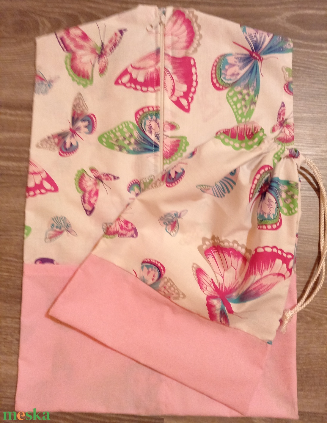 Pillangós oviszsák tornazsákkal - játék & sport - ovis felszerelés - ovis szett - Meska.hu