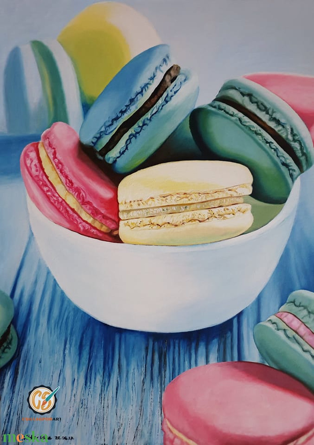Macaronok - művészet - festmény - olajfestmény - Meska.hu Macaronok - művészet - festmény - olajfestmény - Meska.hu