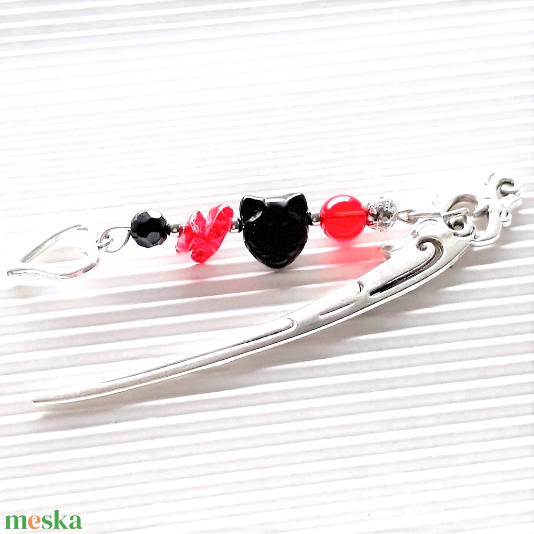 Könyvjelző Szerelmes cica - könyv & zene - könyvjelző - Meska.hu