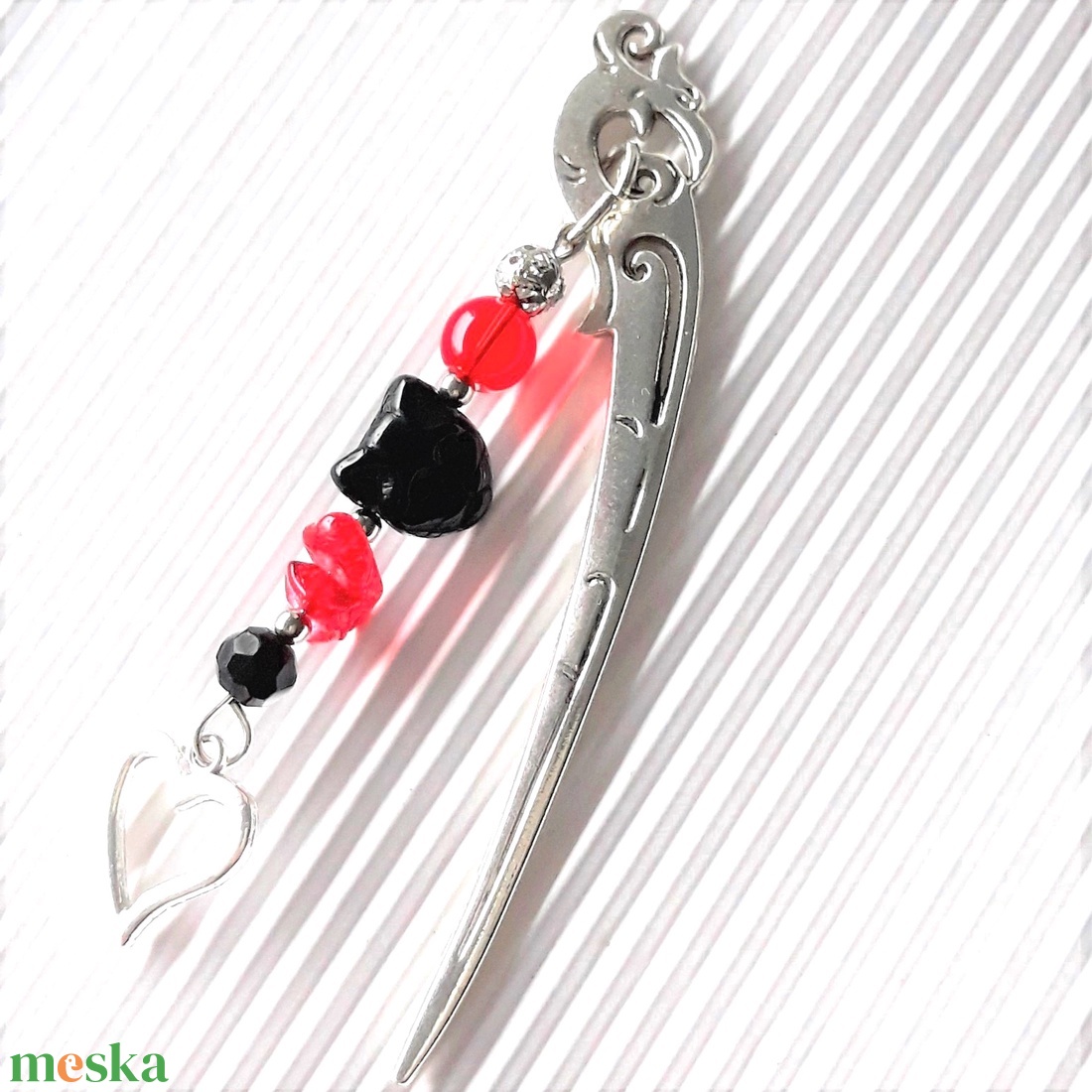 Könyvjelző Szerelmes cica - könyv & zene - könyvjelző - Meska.hu