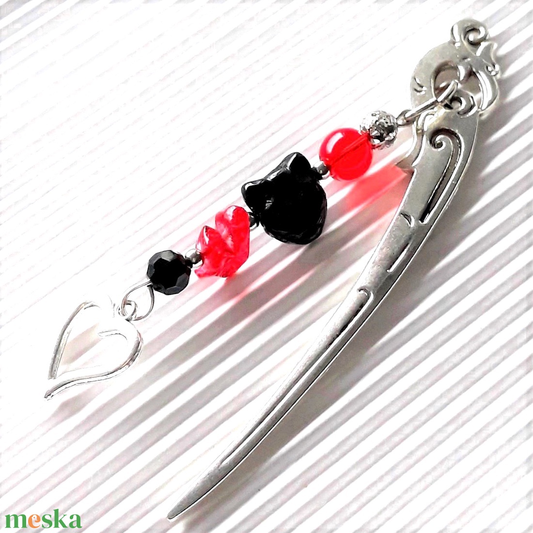 Könyvjelző Szerelmes cica - könyv & zene - könyvjelző - Meska.hu