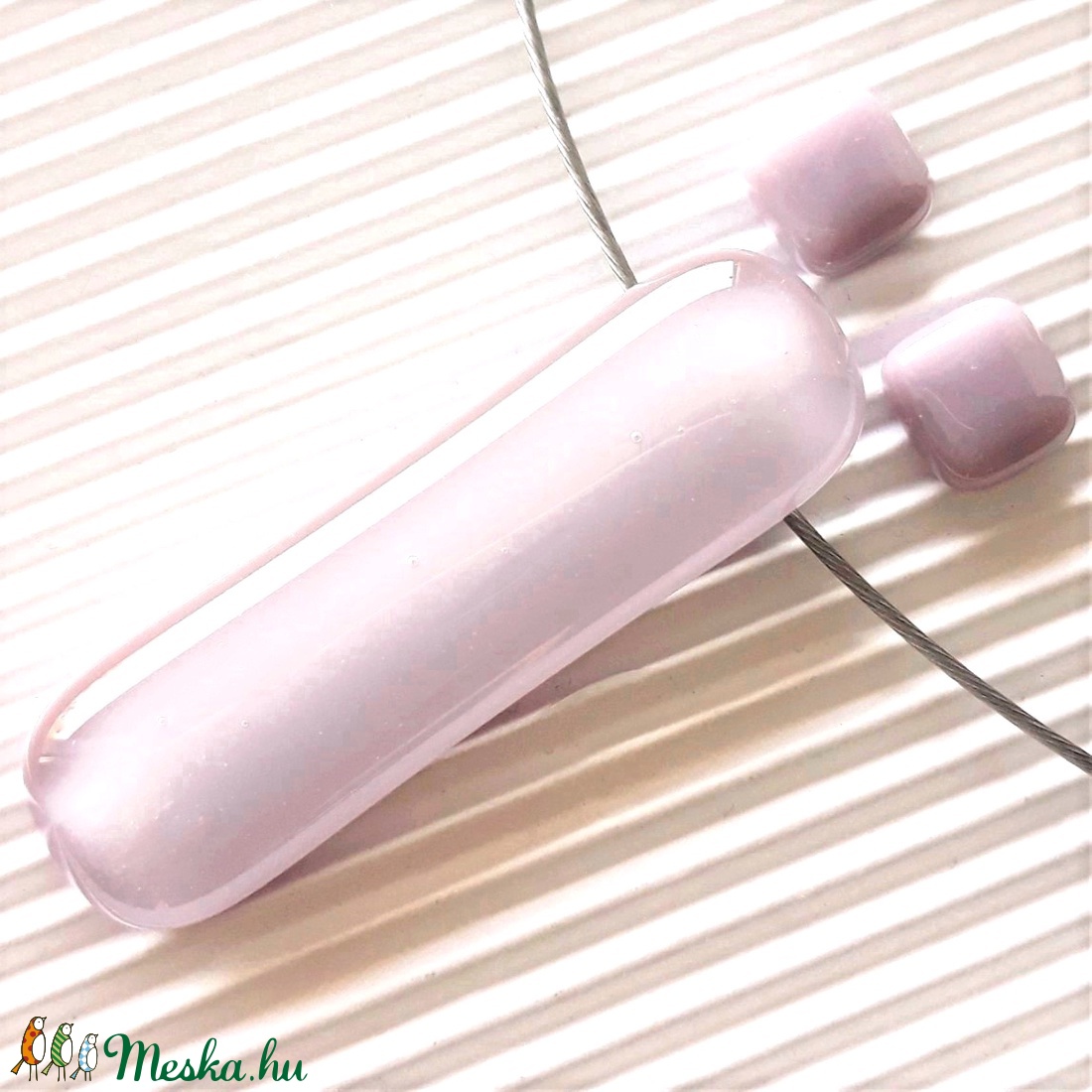 AKCIÓS! - Sápadt rózsaszín elegáns üveg medál és fülbevaló, NEMESACÉL/ORVOSI FÉM, minimal design, üvegékszer szett - ékszer - ékszerszett - Meska.hu AKCIÓS! - Sápadt rózsaszín elegáns üveg medál és fülbevaló, NEMESACÉL/ORVOSI FÉM, minimal design, üvegékszer szett - ékszer - ékszerszett - Meska.hu