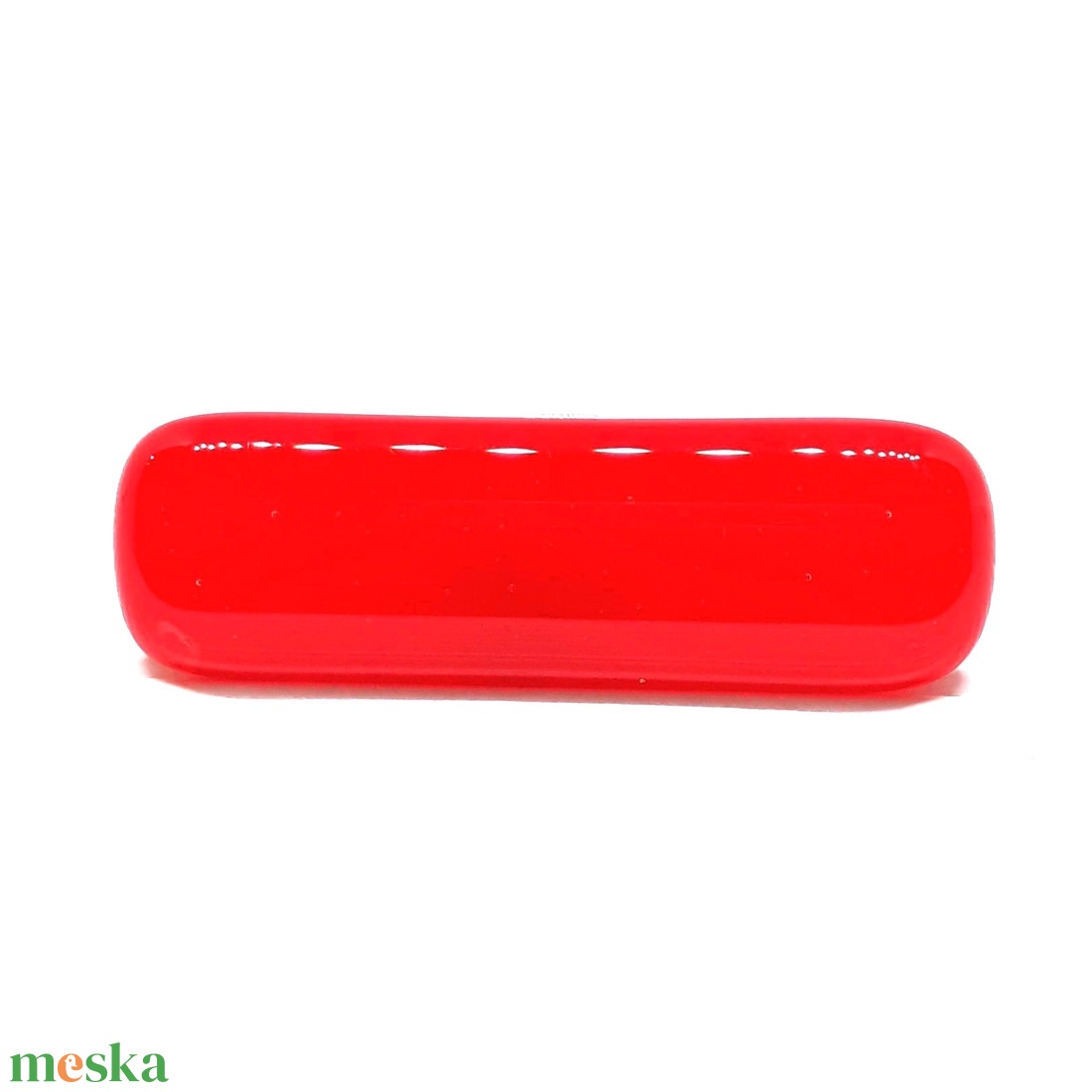 NEMESACÉL - Piros extravagáns maxi üveg gyűrű, üvegékszer - ékszer - gyűrű - statement gyűrű - Meska.hu