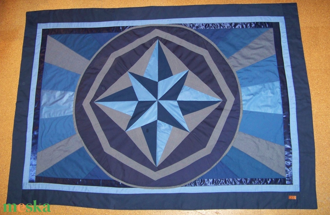 Kék csillag: ágytakaró, kék-szürke patchwork, új, egyedi kézműves termék, ajándéknak is - otthon & életmód - lakástextil - ágytakaró - Meska.hu Kék csillag: ágytakaró, kék-szürke patchwork, új, egyedi kézműves termék, ajándéknak is - otthon & életmód - lakástextil - ágytakaró - Meska.hu