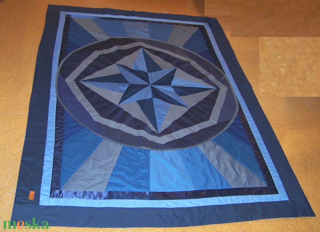 Kék csillag: ágytakaró, kék-szürke patchwork, új, egyedi kézműves termék, ajándéknak is - otthon & életmód - lakástextil - ágytakaró - Meska.hu Kék csillag: ágytakaró, kék-szürke patchwork, új, egyedi kézműves termék, ajándéknak is - otthon & életmód - lakástextil - ágytakaró - Meska.hu