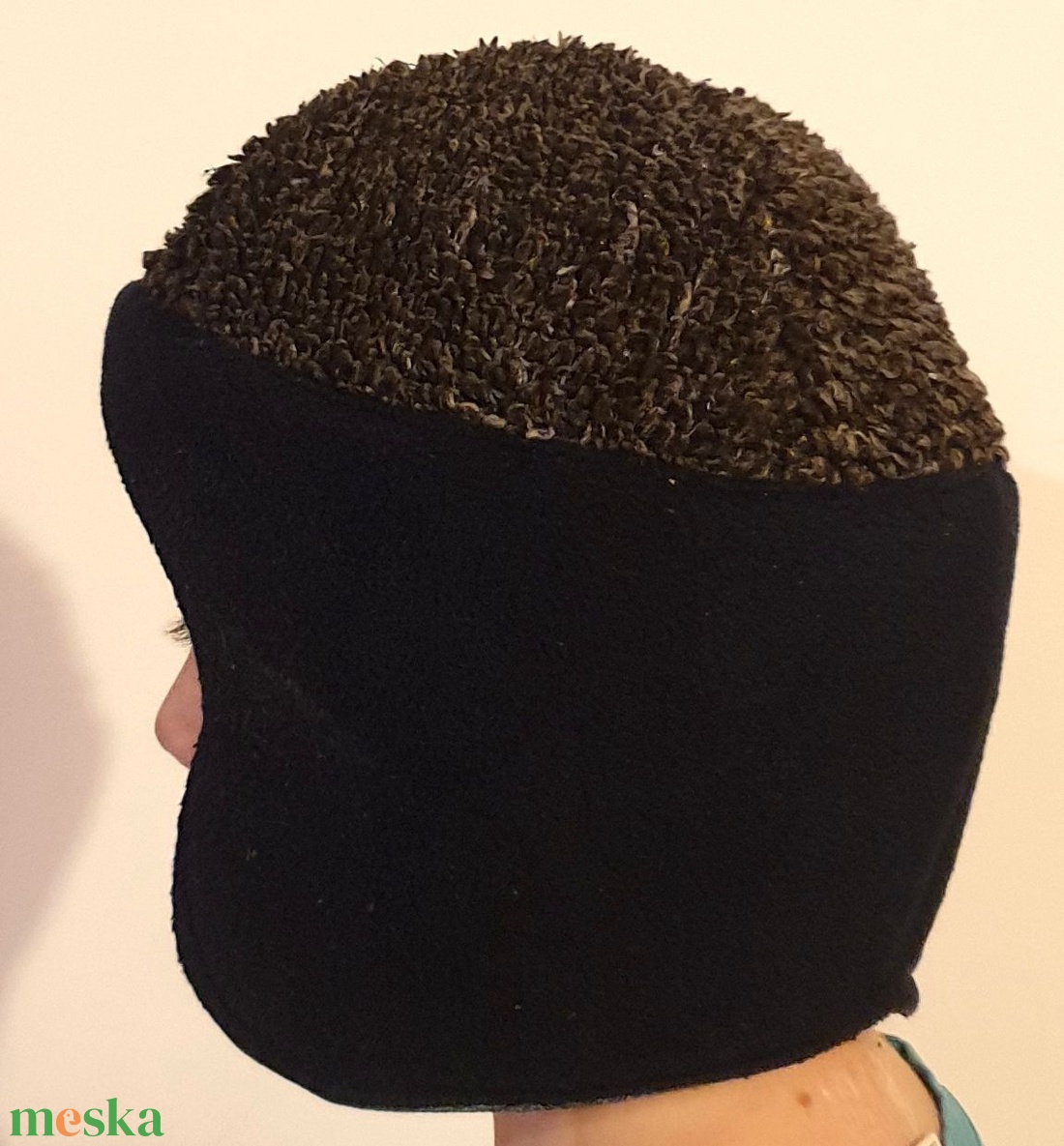 Férfi sapka, fiú sapka. Kék farmer, puha thermo béléssel. 63 cm. Upcycled, NoWaste. Új, egyedi tervezésű kézműves termék - ruha & divat - sál, sapka, kendő - sapka - Meska.hu