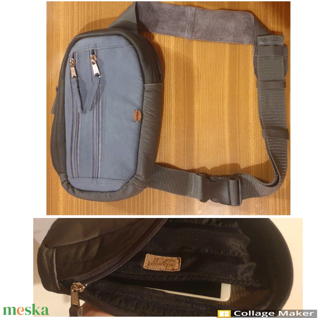 Kis hátizsák, crosstáska, övtáska, sling bag, férfiaknak. Kék és szürke, valódi bőr, vízzáró, tabletnek is. Egyedi, - táska & tok - hátizsák - kishátizsák - Meska.hu Kis hátizsák, crosstáska, övtáska, sling bag, férfiaknak. Kék és szürke, valódi bőr, vízzáró, tabletnek is. Egyedi, - táska & tok - hátizsák - kishátizsák - Meska.hu