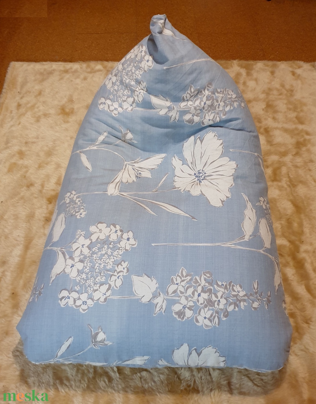 Babzsák, mályva és virágos, mosható huzattal. Új, egyedi, kézműves termék - otthon & életmód - bútor - babzsák - babzsákfotel  - Meska.hu